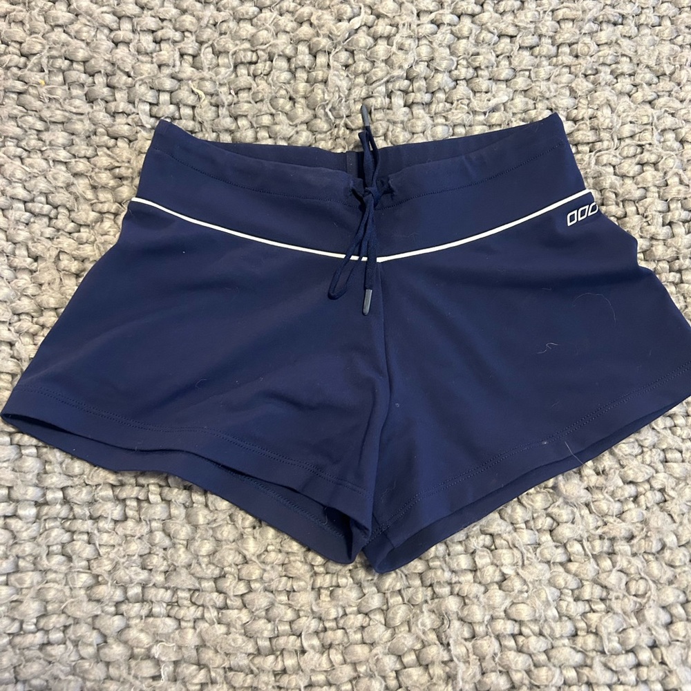 Lorna Jane Blue Athletic Shorts with Curved Hem